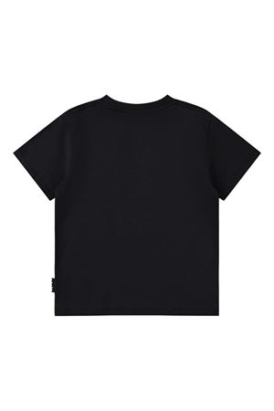 t-shirt in cotone nero con stampa MOLO KIDS | 1S26A2069830